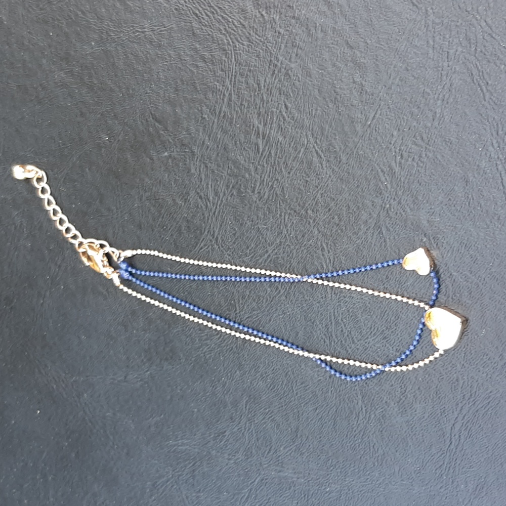 blue and gold bracelet